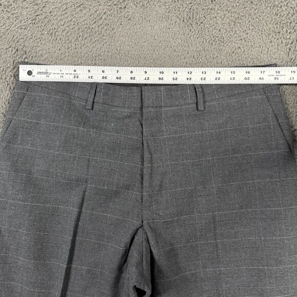J Crew Pants Mens 35x32 Gray Plaid Thompson Classic Fit Chinos Preppy NWT - Picture 10 of 15